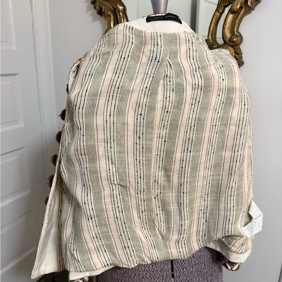 Zara Woman Colorful Boho Embroidered Jacket Small - Picture 7 of 7